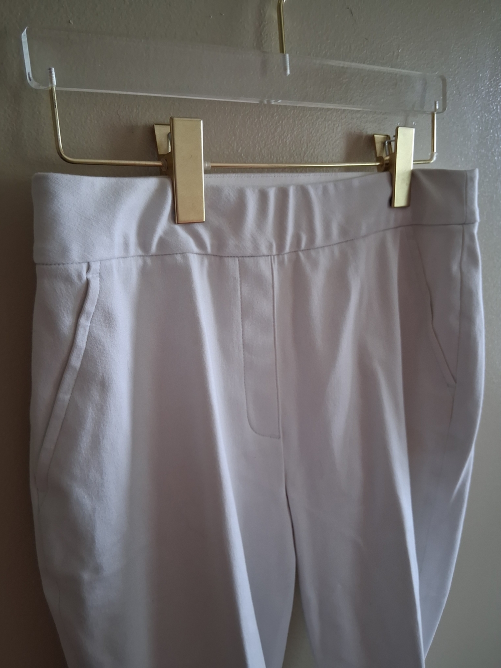 SPANX Cream Pull-On Tailored Trousers